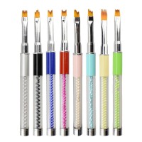 Custom nail brush Soft Painting Drawing French Manicure Pen Design Nail Art Tool Hot Nail Art Brushes