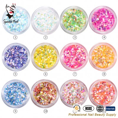 Wholesale holographic nail glitter decoration