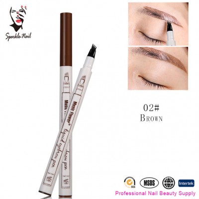 Best Selling Products Music Flower 3 Colors Eye Brow Pencil Fine Sketch Waterproof Tattoo Eyebrow Pen