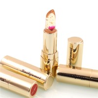 Kailijumei Gold Case 3 color Foil Glitter Jelly Lipstick long lasting lip gloss